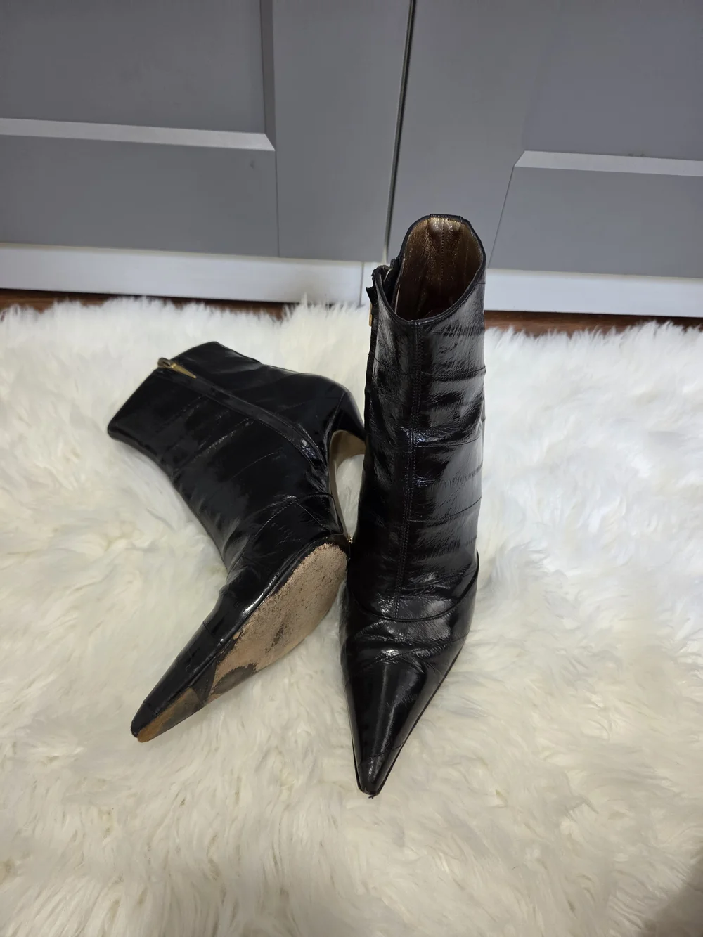Dolce Gabbana Pointed Toe Women's Ankle Boots